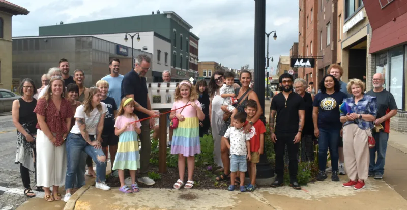 Ribbon cutting held for Downtown Tiny Art Walk Friday